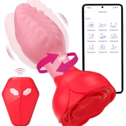 marielove Xxl Vibrator|Paarvibrator|Anal Vibrator Plug Vibration App GM-561 Rot