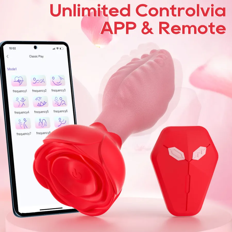 marielove Xxl Vibrator|Paarvibrator|Anal Vibrator Plug Vibration App GM-561 Rot
