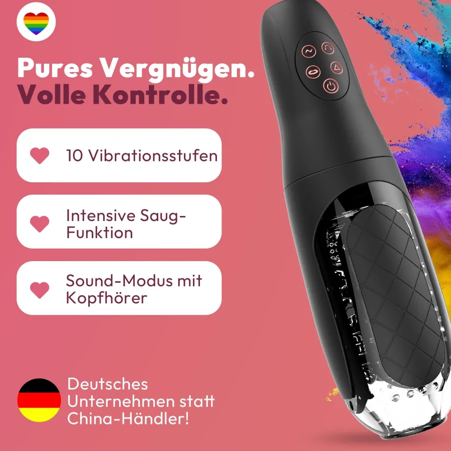 marielove für neuen schwung. Taschenmuschi|Blowjob Masturbator|Automatischer Masturbator mit Vibration & Saugfunktion