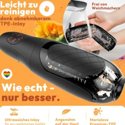 marielove für neuen schwung. Taschenmuschi|Blowjob Masturbator|Automatischer Masturbator mit Vibration & Saugfunktion