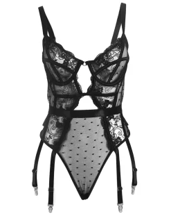 marielove Body Sets|Back Ebroidery ace Hoow upender Bodyuit – exy High-Quaity ingerie