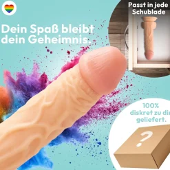 marielove Anal Dildo|Dildo Für Männer|21cm Dildo no Vibrator Sex Toy Saugnapf Penis Anal PVC 3D Adern Hoden