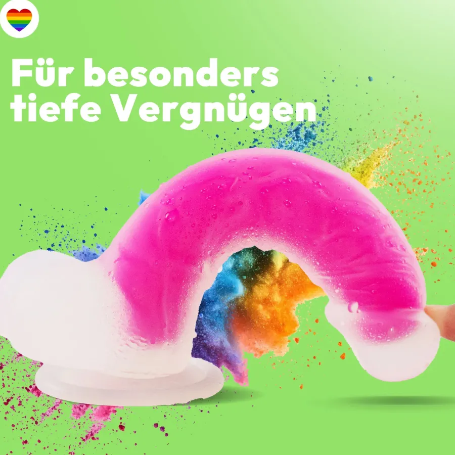 marielove Anal Dildo|Saugnapfdildo|20cm Dildo no Vibrator Sex Toy Saugnapf Penis Anal Silikon 3D Adern Hoden