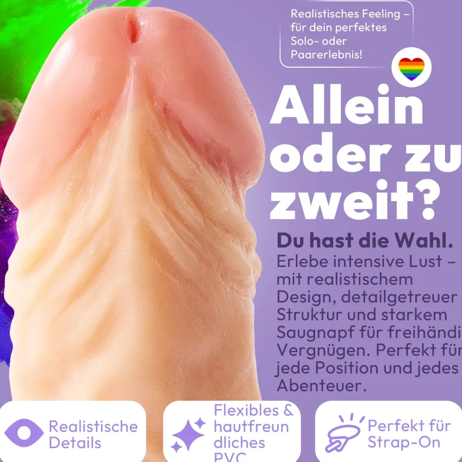 marielove Anal Dildo|Dildo Für Männer|25cm Dildo no Vibrator Sex Toy Saugnapf Penis Anal PVC 3D Adern Hoden