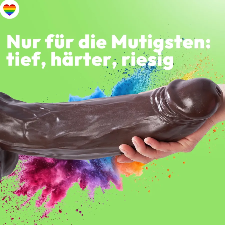 marielove Anal Dildo|Saugnapfdildo|41cm XXL Dildo 3D Adern Hoden