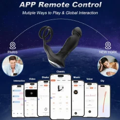 marielove Penisring|Xxl Vibrator|Cock Penis Hoden Ring App Remote GM-548