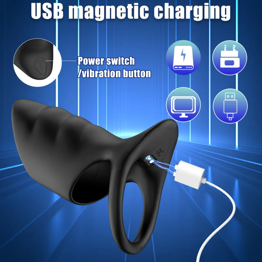 marielove Penisring|Xxl Vibrator|Cock Penis Hoden Ring App Remote GM-515