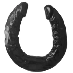 marielove Realistischer Dildo|Saugnapfdildo|Doppeldildo 39cm lang & flexibel, Schwarz