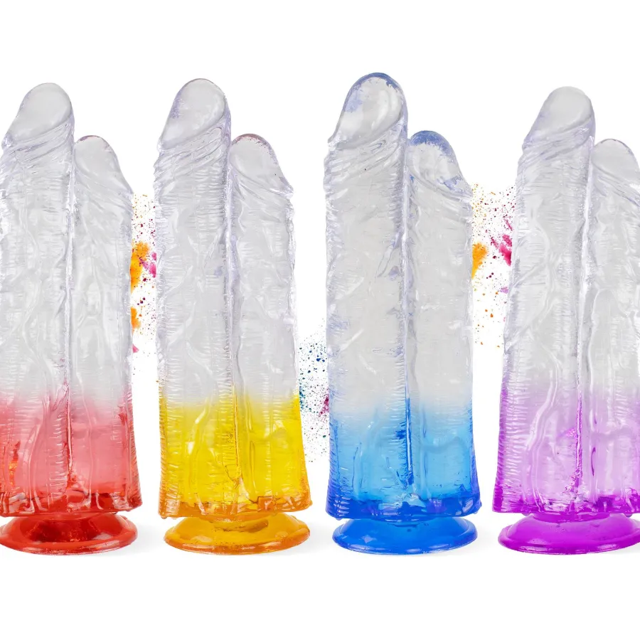 marielove Anal Dildo|Saugnapfdildo|Doppelkopf-Dildo mit Saugnapf Ø 8 cm 4 Farben