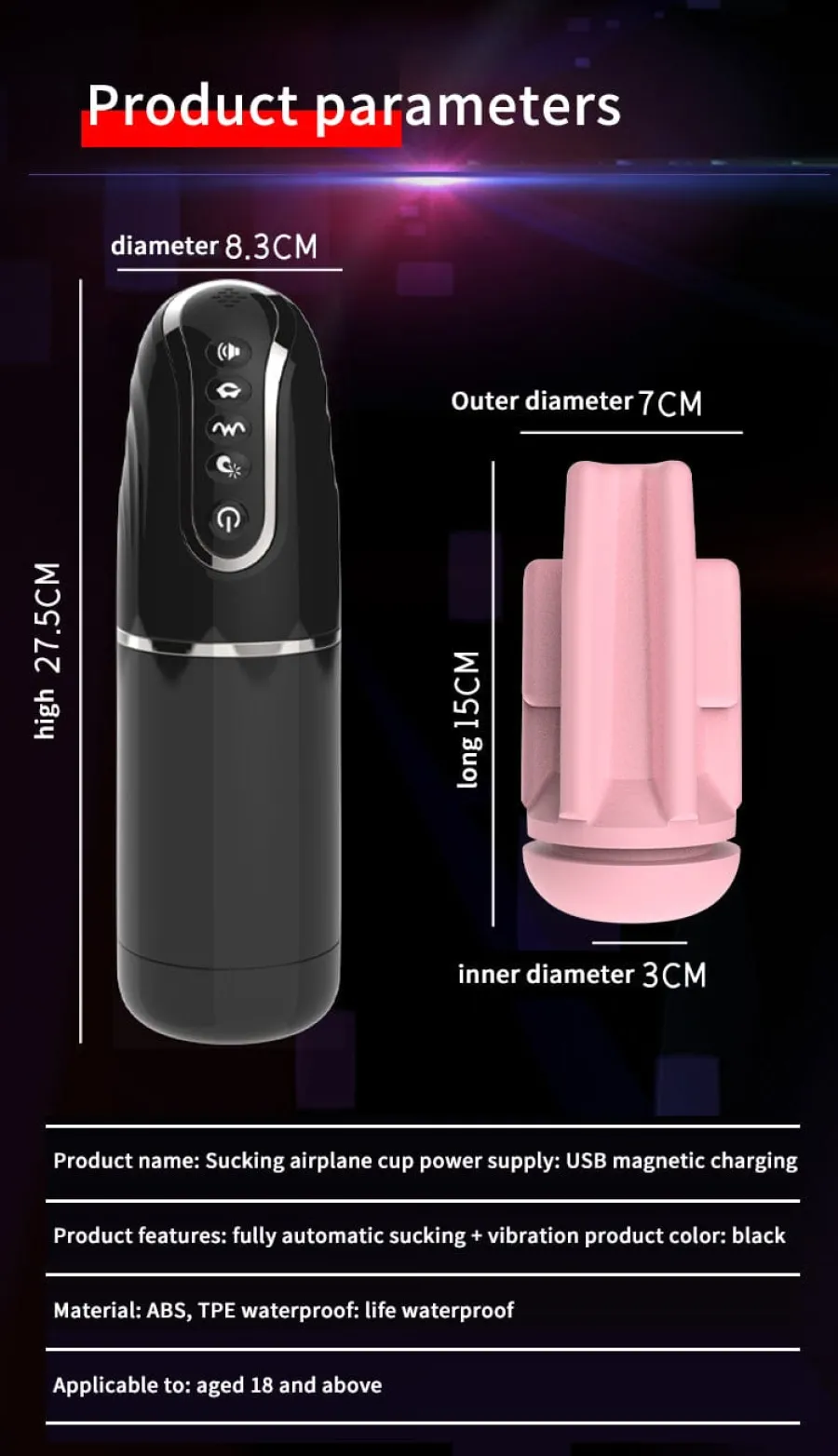 marielove Taschenmuschi|Blowjob Masturbator|Elektrischer Masturbator Blowjob Simulator App Steuerung