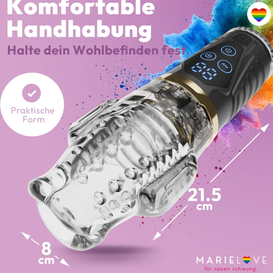 marielove für neuen schwung. Taschenmuschi|Blowjob Masturbator|Elektrischer Masturbator JE-F030