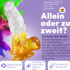 marielove Anal Dildo|Saugnapfdildo|Extra dicker Dildo mit Saugnapf 21,5 cm 4 Farben