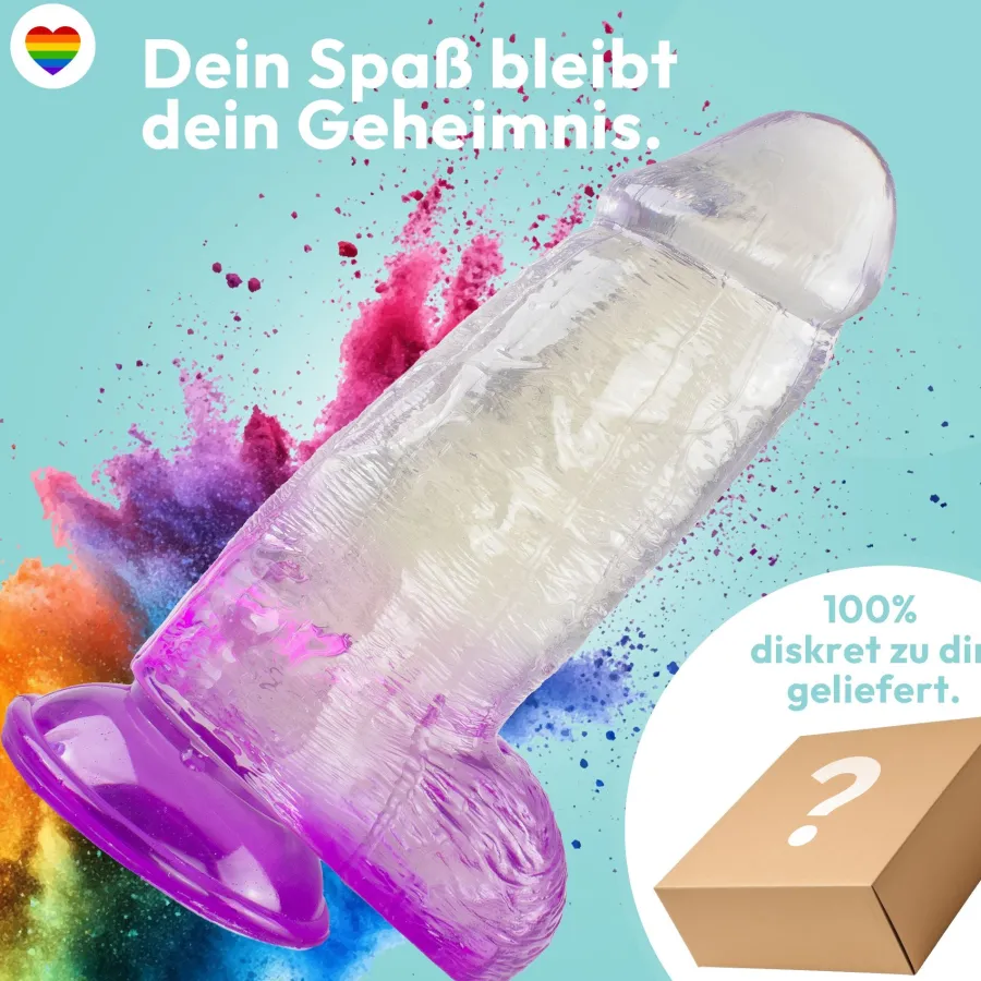marielove Anal Dildo|Saugnapfdildo|Extrem dicker Dildo mit Saugnapf Ø 8 cm 4 Farben