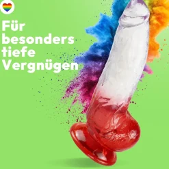marielove Anal Dildo|Saugnapfdildo|Extrem gebogener Dildo mit Saugnapf 21 cm 4 Farben