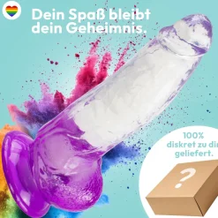 marielove Anal Dildo|Saugnapfdildo|Extrem gebogener Dildo mit Saugnapf 21 cm 4 Farben