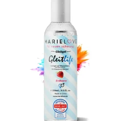 marielove Zubehör Für Dolls|Gleitgel|Gleitgel Wasserbasiert 250ml Silikon Sexspielzeug Erdbeer Geschmack essbar
