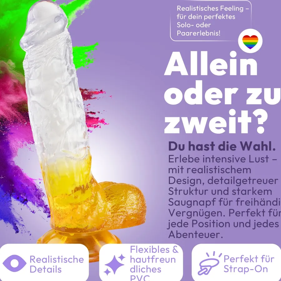 marielove Anal Dildo|Saugnapfdildo|Kräftiger Dildo mit Saugnapf 24 cm