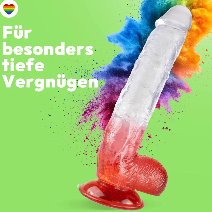 marielove Anal Dildo|Saugnapfdildo|Langer Dildo mit Saugnapf 28,5 cm 4 Farben