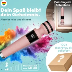 marielove Massagestäbe|Magic Wand Vibrator|Magic Wand Vibrator mit E-Stim 10 Frequenzen