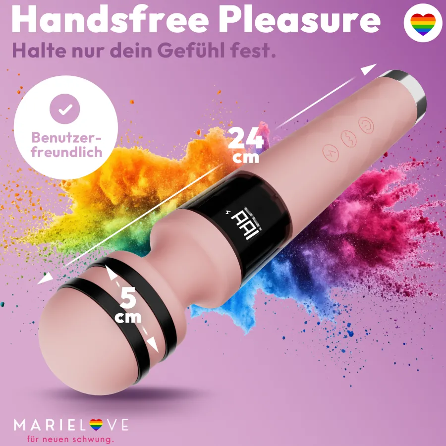 marielove Massagestäbe|Magic Wand Vibrator|Magic Wand Vibrator mit E-Stim 10 Frequenzen