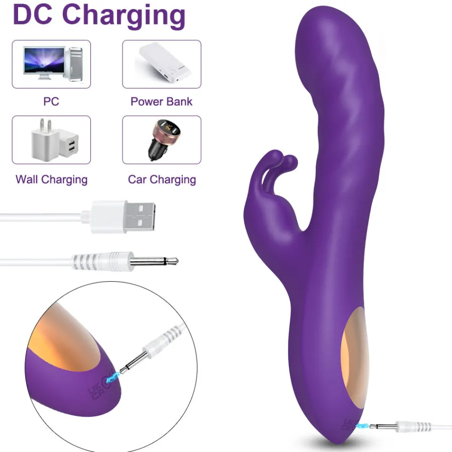 marielove Rabbit Vibrator|Stossvibrator|20cm Rabbit Vibrator 2in1 Stimulation