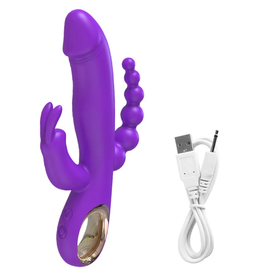 marielove Rabbit Vibrator|Stossvibrator|20cm Rabbit Vibrator 3in1 Stimulation