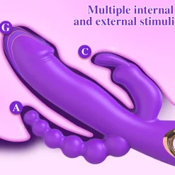 marielove Rabbit Vibrator|Stossvibrator|20cm Rabbit Vibrator 3in1 Stimulation