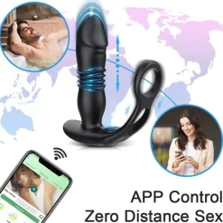 marielove Analplug|Prostatavibrator|Cockring mit Prostata Vibrator mit App