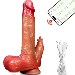 marielove Anal Dildo|Saugnapfdildo|Dildo Vibrator mit Heiz-, Stoß-, Rotationsfunktion & App