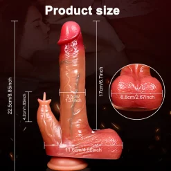 marielove Anal Dildo|Saugnapfdildo|Dildo Vibrator mit Heiz-, Stoß-, Rotationsfunktion & App