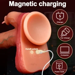 marielove Anal Dildo|Saugnapfdildo|Dildo Vibrator mit Heiz-, Stoß-, Rotationsfunktion & App