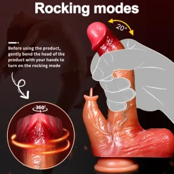 marielove Anal Dildo|Saugnapfdildo|Dildo Vibrator mit Heiz-, Stoß-, Rotationsfunktion & App