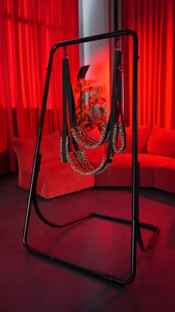 marielove Liebesschaukel|Zubehör Für Dolls|Erotischer Schaukel-Liegestuhl – Verstellbarer Swing Chair für Schwebende Positionen – Hochfester Stahlkörper – Profi-Suspension