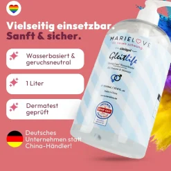 marielove Zubehör Für Dolls|Gleitgel|Gleitgel auf Wasserbasis 1000ml geschmackslos