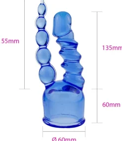 marielove Massagestab Aufsätze|Magic Wand Aufsätze|Magic Wand Aufsatz Schlange 60mm