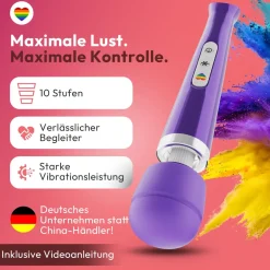 marielove Massagestäbe|Magic Wand Vibrator|Magic Wand Vibrator Magic Wand Akku Lila