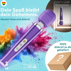 marielove Massagestäbe|Magic Wand Vibrator|Magic Wand Vibrator Magic Wand Akku Lila