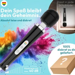 marielove Massagestäbe|Magic Wand Vibrator|Magic Wand Vibrator Magic Wand Netz Schwarz