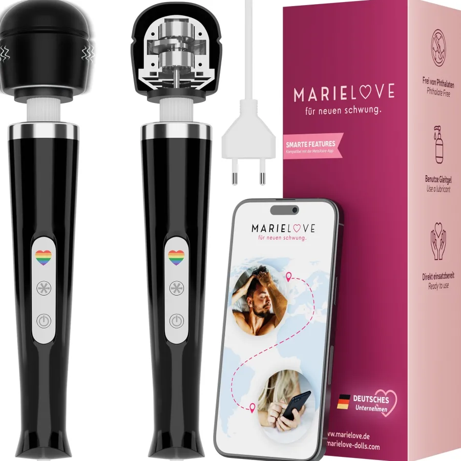 marielove Massagestäbe|Magic Wand Vibrator|Magic Wand Vibrator Magic Wand Netz Schwarz