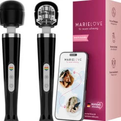 marielove Massagestäbe|Magic Wand Vibrator|Magic Wand Vibrator Magic Wand Akku Schwarz