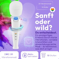 marielove Massagestäbe|Magic Wand Vibrator|Magic Wand Vibrator Magic Wand Akku Weiß
