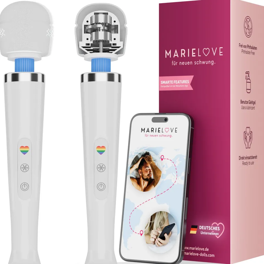 marielove Massagestäbe|Magic Wand Vibrator|Magic Wand Vibrator Magic Wand Akku Weiß
