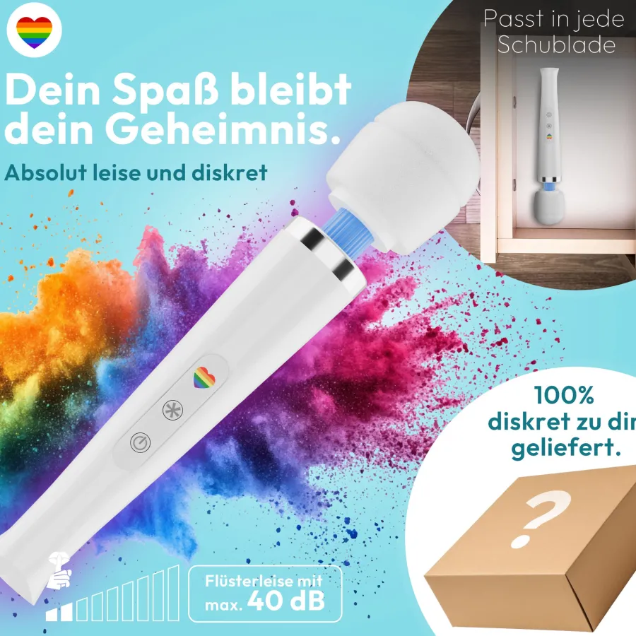marielove Massagestäbe|Magic Wand Vibrator|Magic Wand Vibrator Magic Wand Akku Weiß