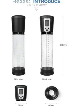 marielove Penispumpe|Penis Pumpe elektrisch LCD Anzeige