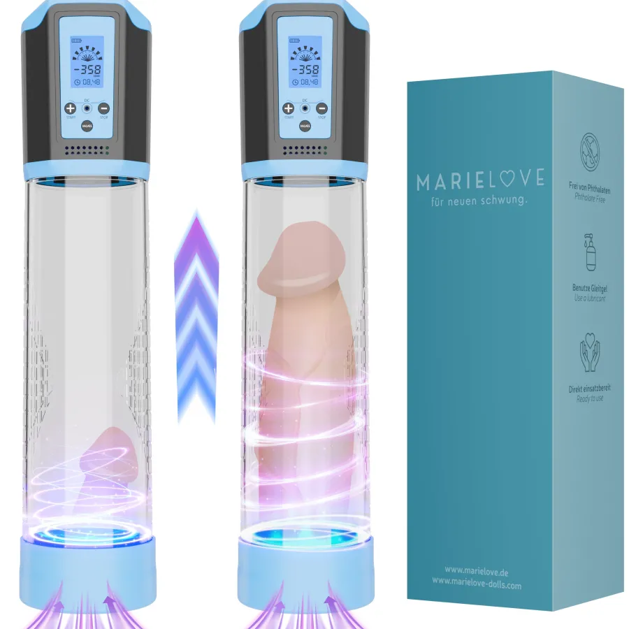 marielove Penispumpe|Penis Pumpe elektrisch mit LCD Manometer