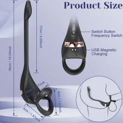 marielove Sexspielzeug Mit App Steuerung|Penisring|Penisring mit Plug und App