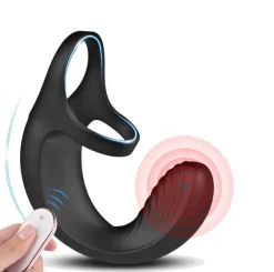 marielove Penisring|Hodenvibrator|Penisring Penis-Hoden-Ring mit Perineum Vibrator