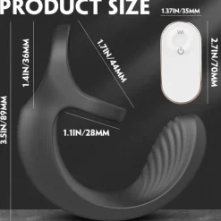 marielove Penisring|Hodenvibrator|Penisring Penis-Hoden-Ring mit Perineum Vibrator