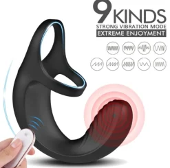marielove Penisring|Hodenvibrator|Penisring Penis-Hoden-Ring mit Perineum Vibrator