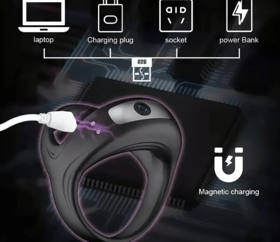 marielove Penisring|Hodenvibrator|Penisring Penis-Hoden-Ring inklusive Vibrator